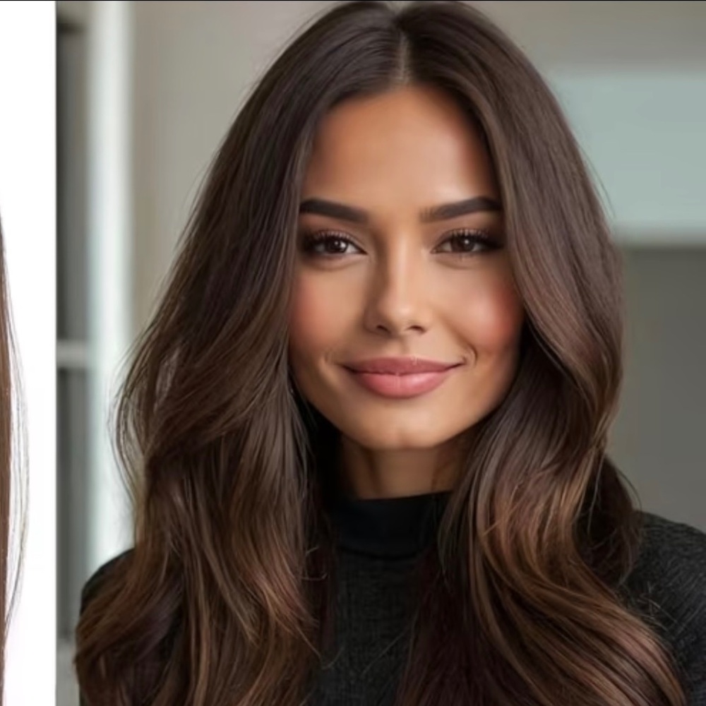 24” Reddish Brown Wavy Hair Topper 4 Clips